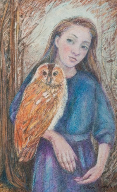 Girl with Owl, 2012 by Silvia Pastore